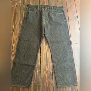 Men’s Levi Strauss Straight Leg Black Jeans 42 x 30